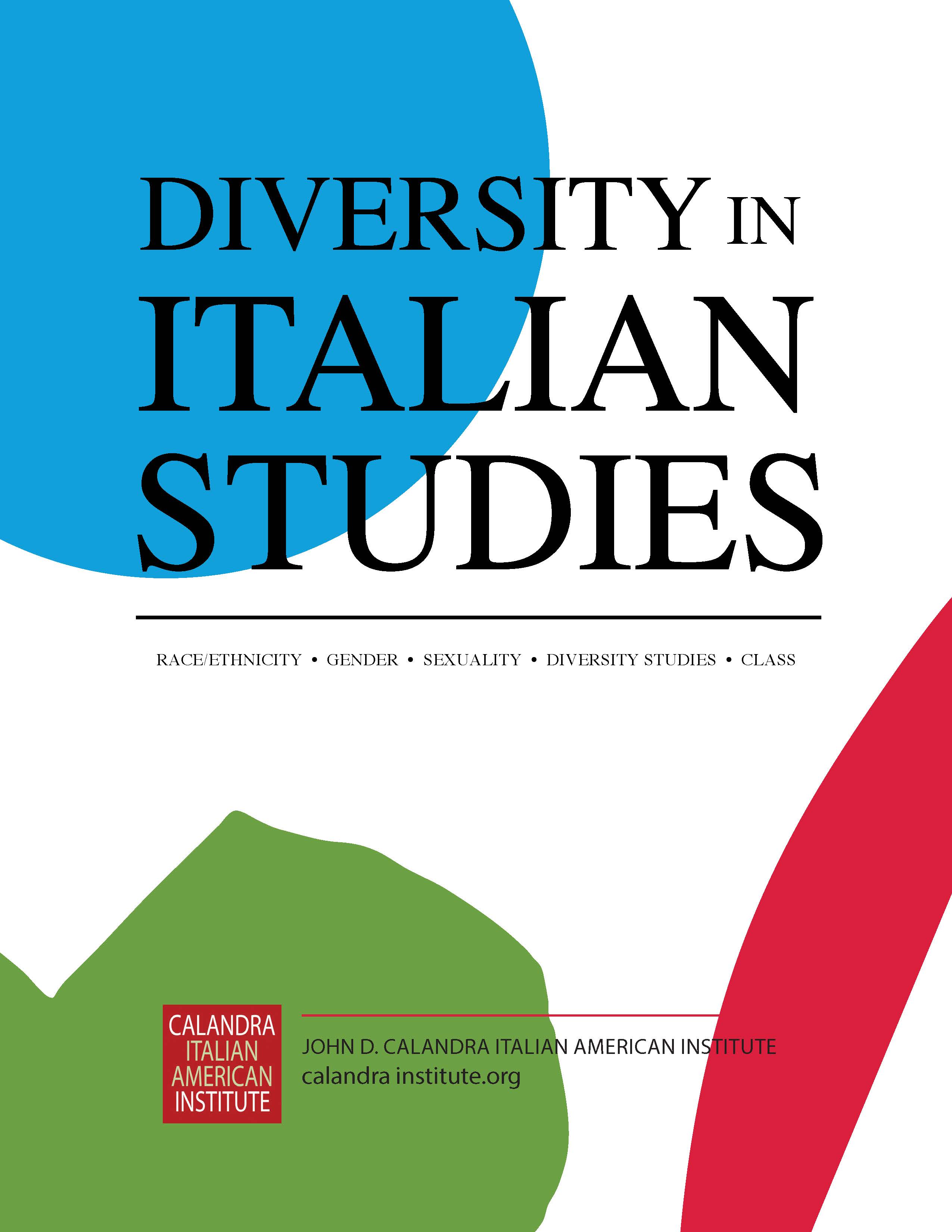 Diversity in Italian Studies Race/Ethnicity, Gender, Sexuality ...