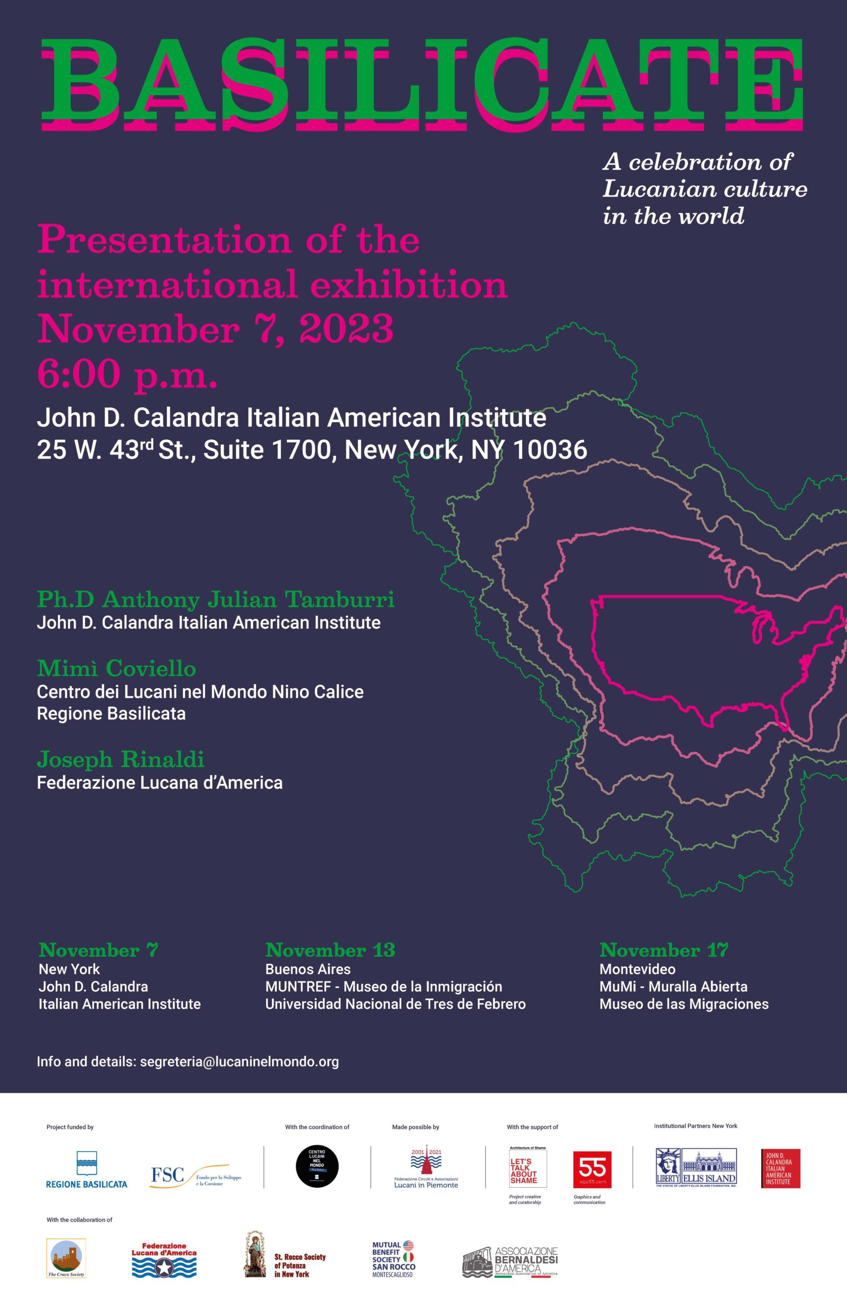 Exhibition Presentation Basilicate: A Celebration of Lucanian Culture in the World
